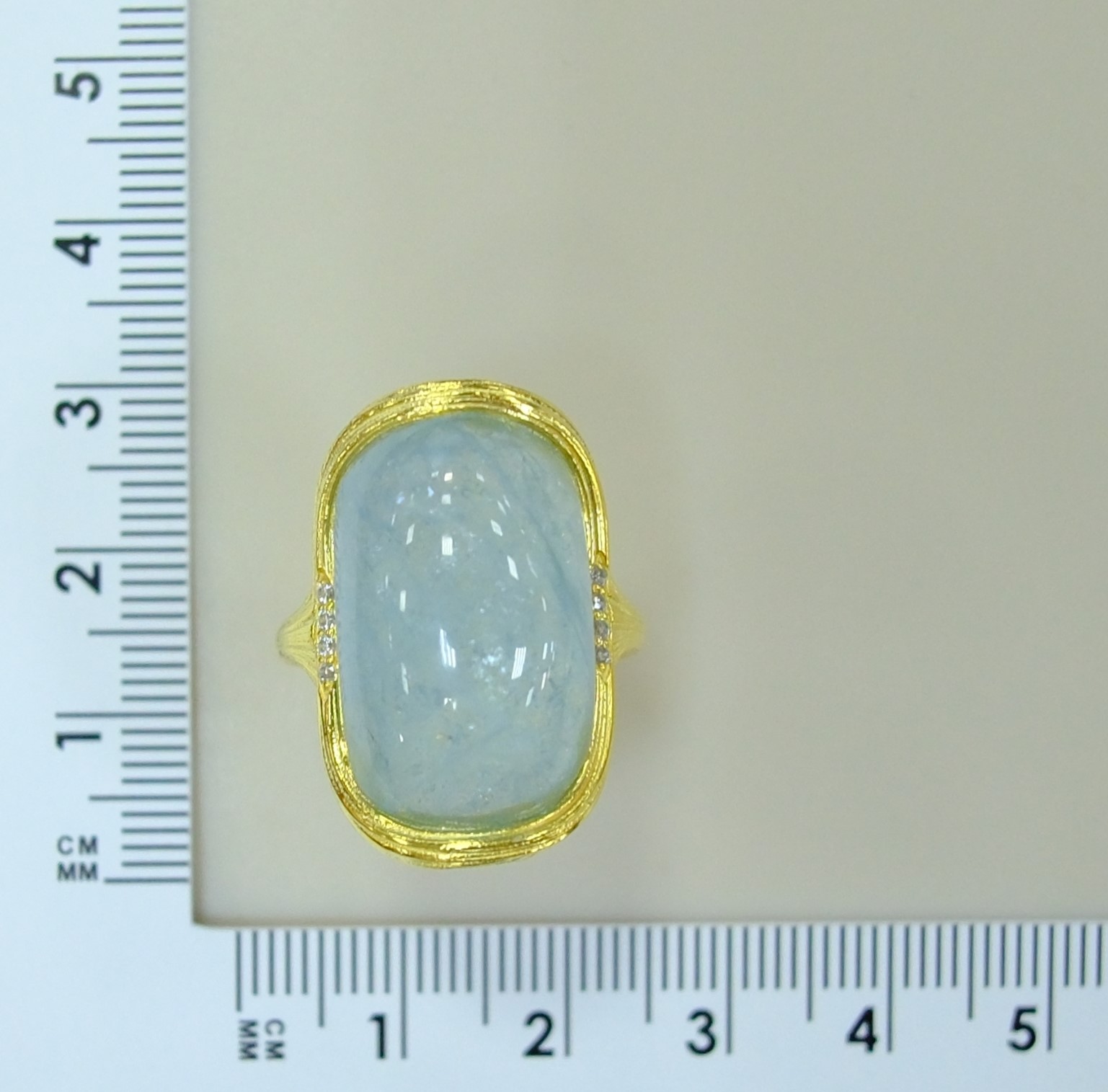 Серебряное кольцо с аквамарином